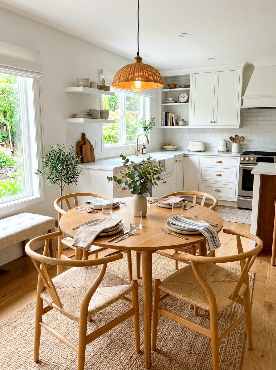 Round Dining Table Kitchen - 30 Scandinavian kitchen ideas