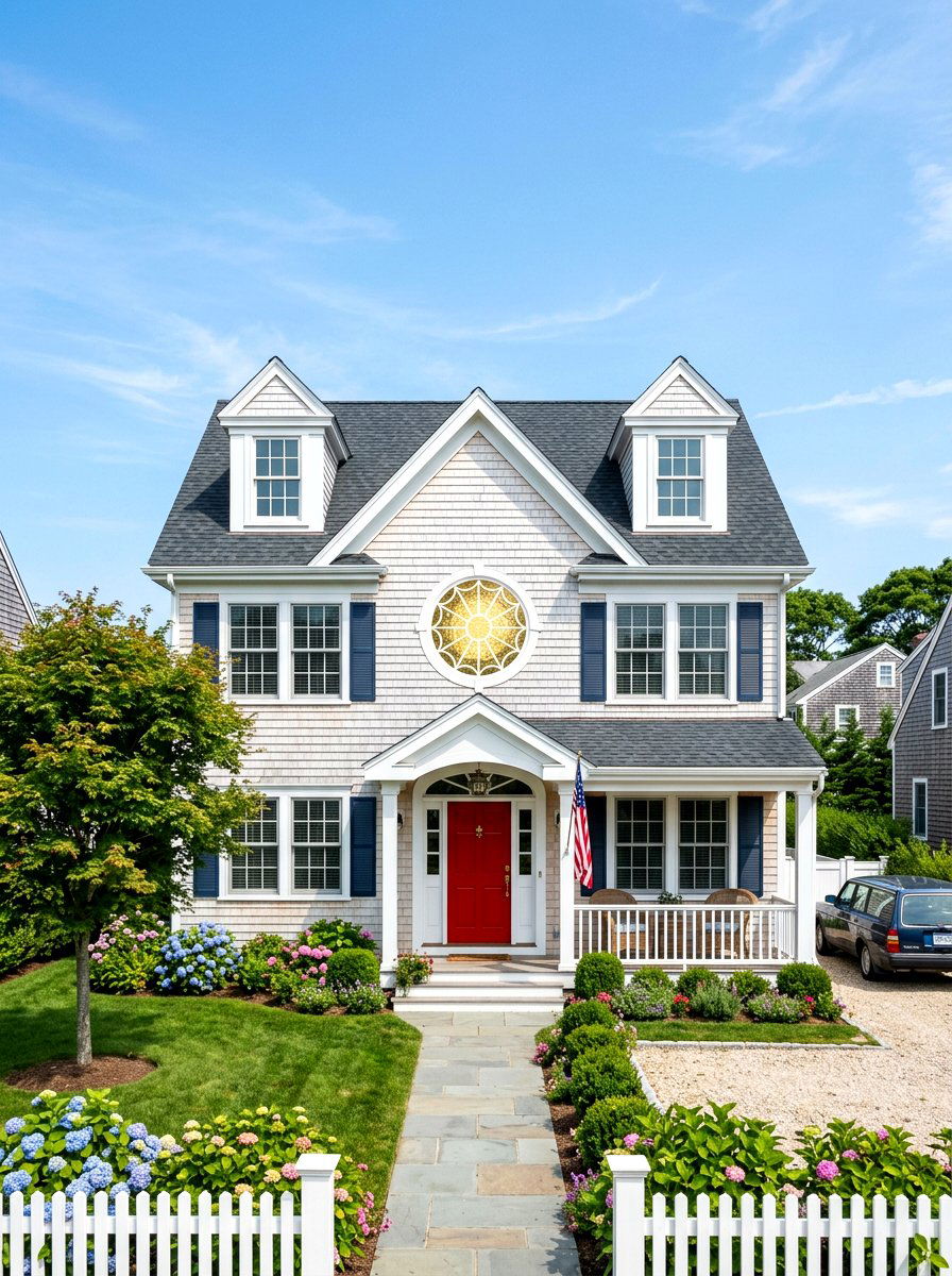 Round Gable Window - 30 gable accent ideas