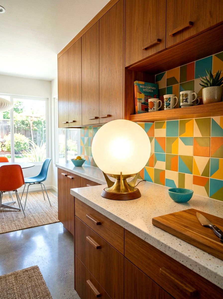 Round Globe Lamp - 30 kitchen table lamp ideas