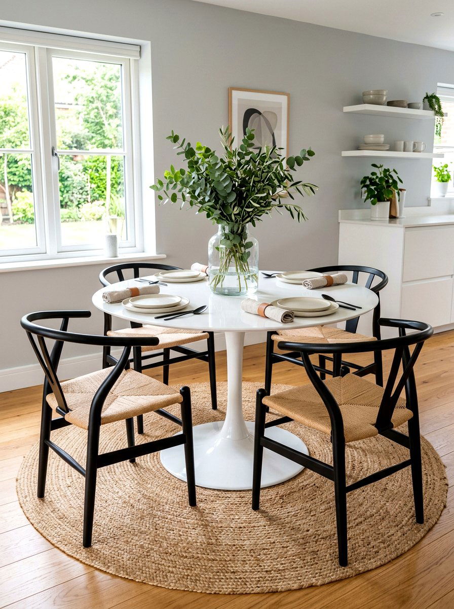 Round Kitchen Table Set - 30 breakfast room ideas