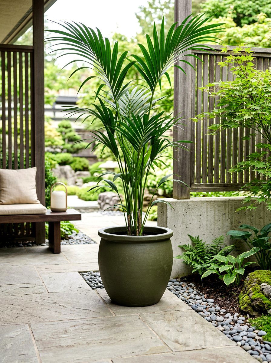 Round Matte Planter - 30 poolside planters ideas