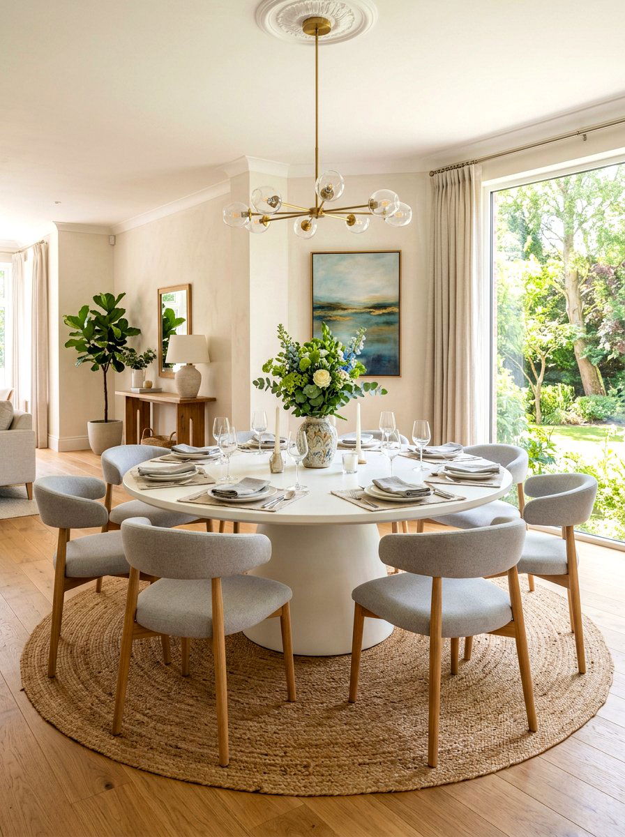 Round Pedestal Dining Room - 30 editorial dining room ideas