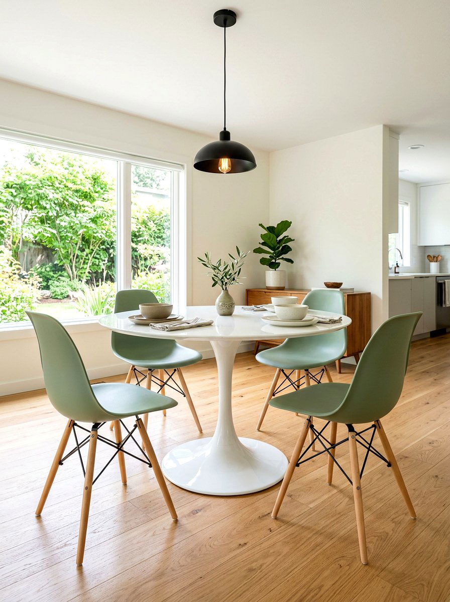 Round Pedestal Dining Table - 30 small dining nook ideas
