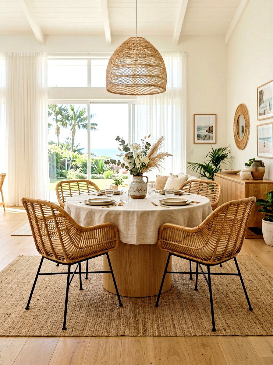 Round Pedestal Dining Table - 30 small dining room ideas