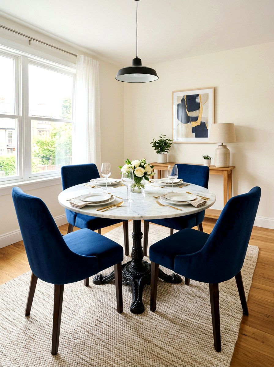Round Pedestal Table - 30 bistro dining room ideas