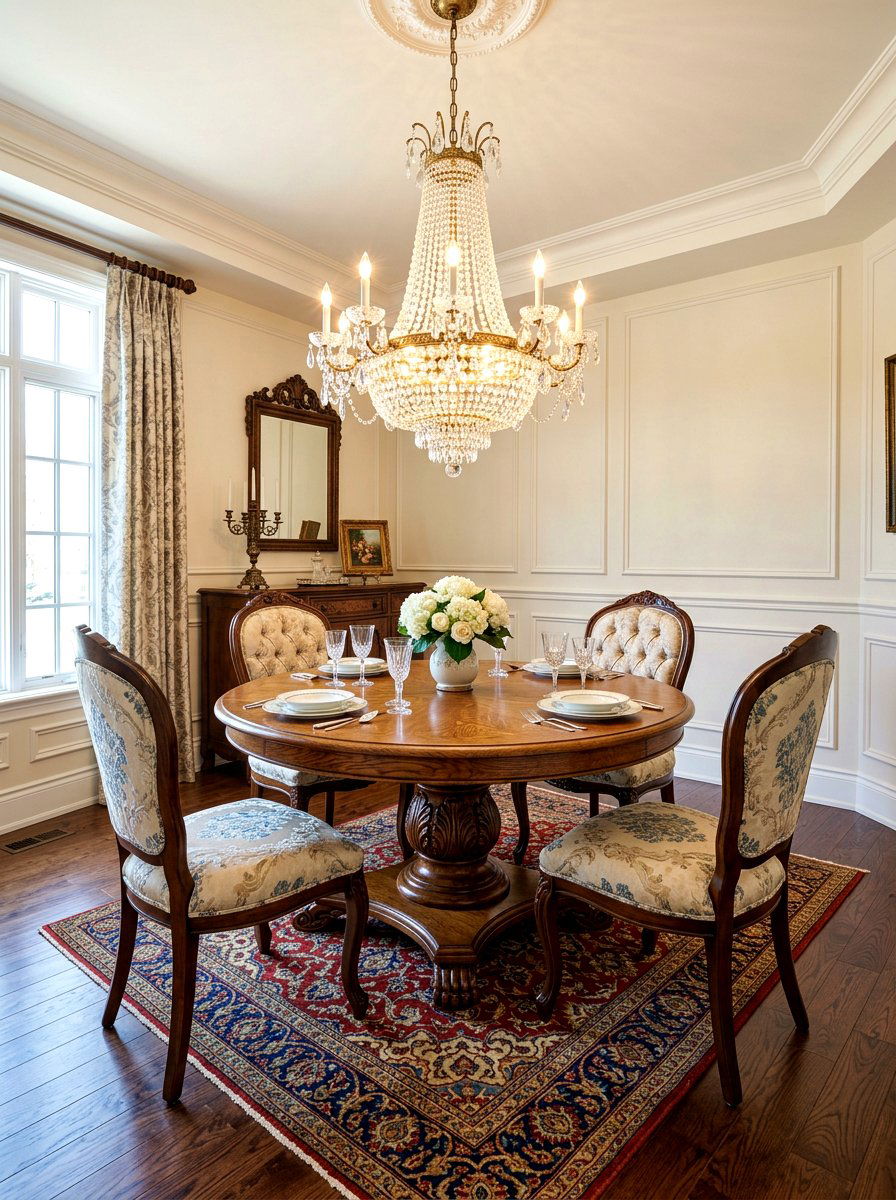 Round Pedestal Table - 30 collected traditional dining room ideas