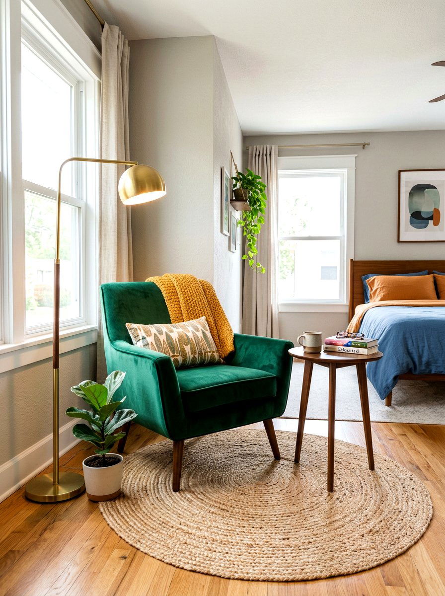 Round Rug For Reading Nook - 30 area rug placement ideas