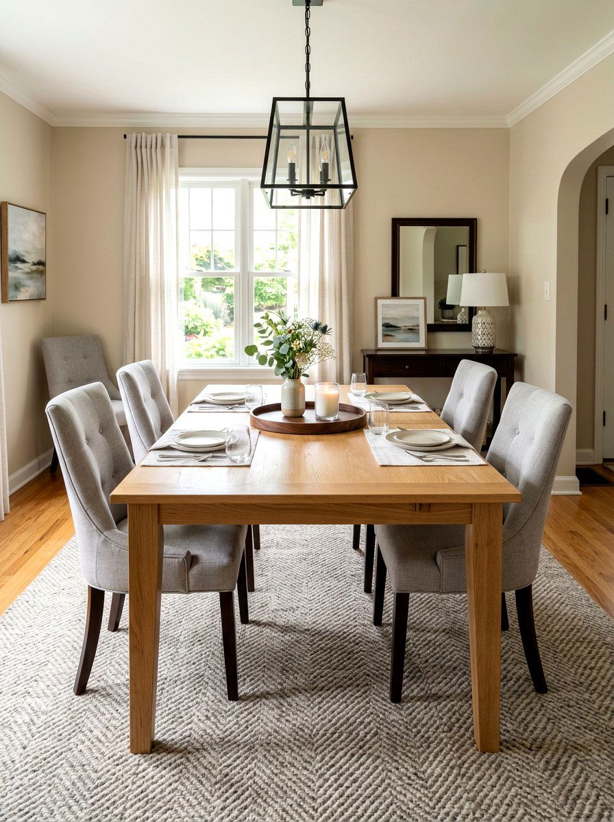 Round Serving Tray - 30 dining room centerpiece ideas