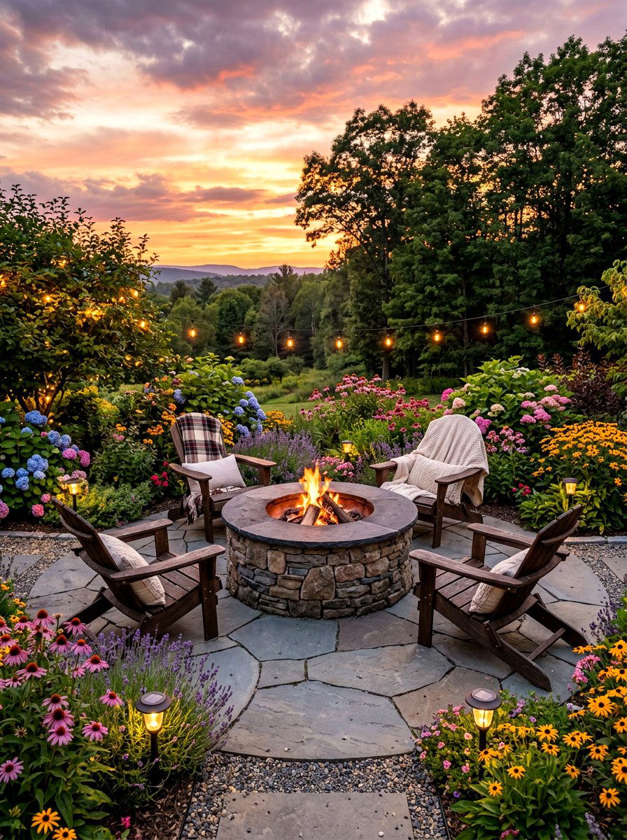 Round Stone Fire Pit Table - 30 fire pit table ideas