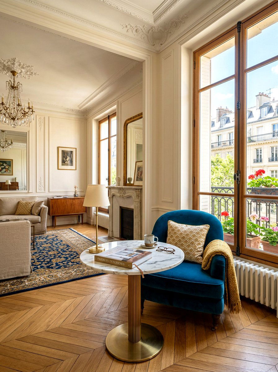 30 Parisian Living Room Ideas for Luxe, Romantic Style