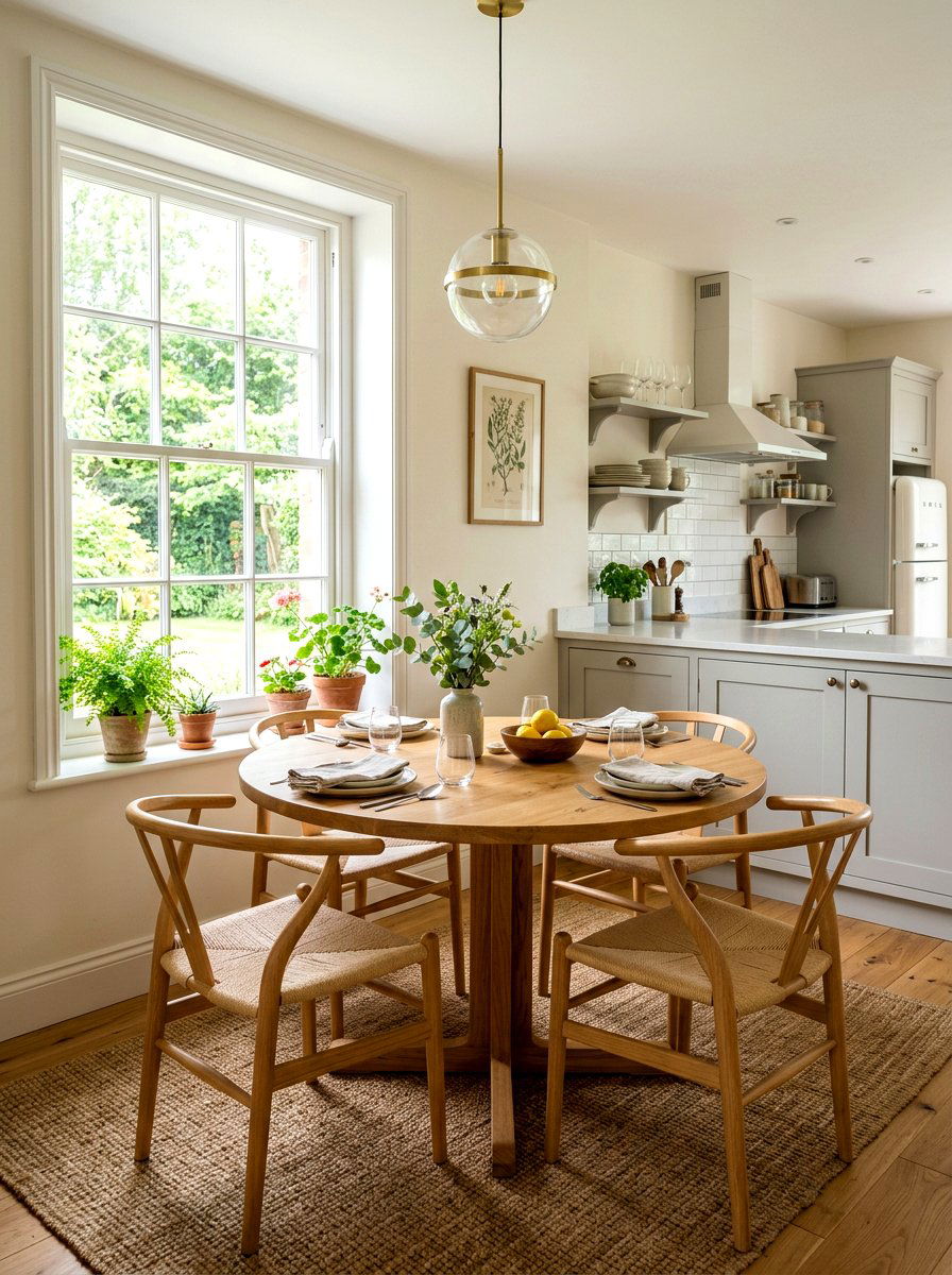 Round table kitchen - 30 Japandi kitchen ideas
