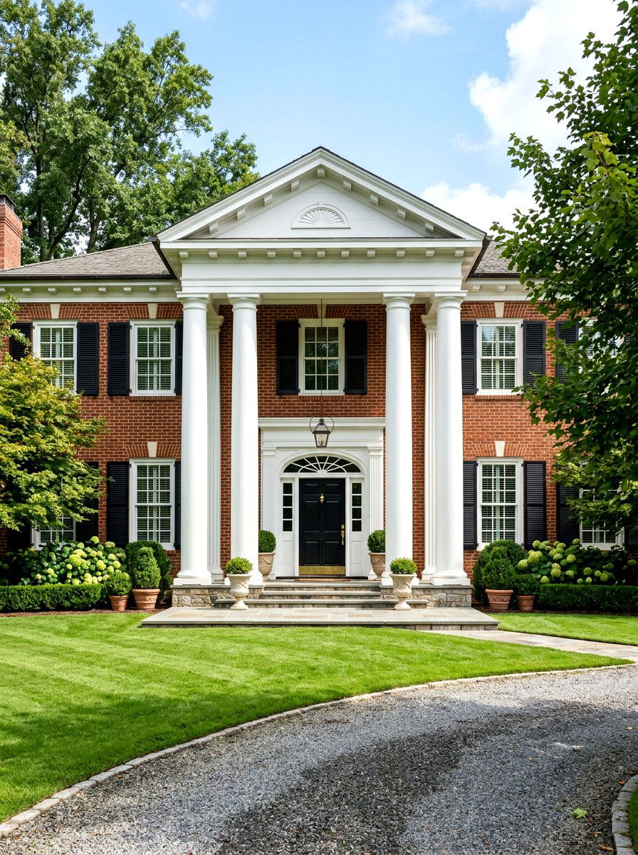 Round white porch column - 30 porch column ideas