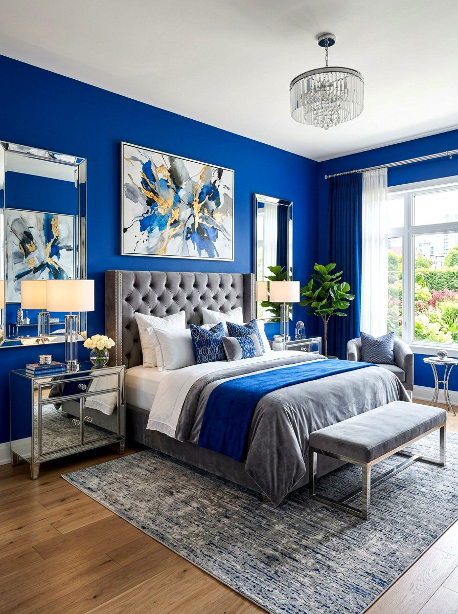 Royal Blue Bedroom - 30 blue bedroom ideas