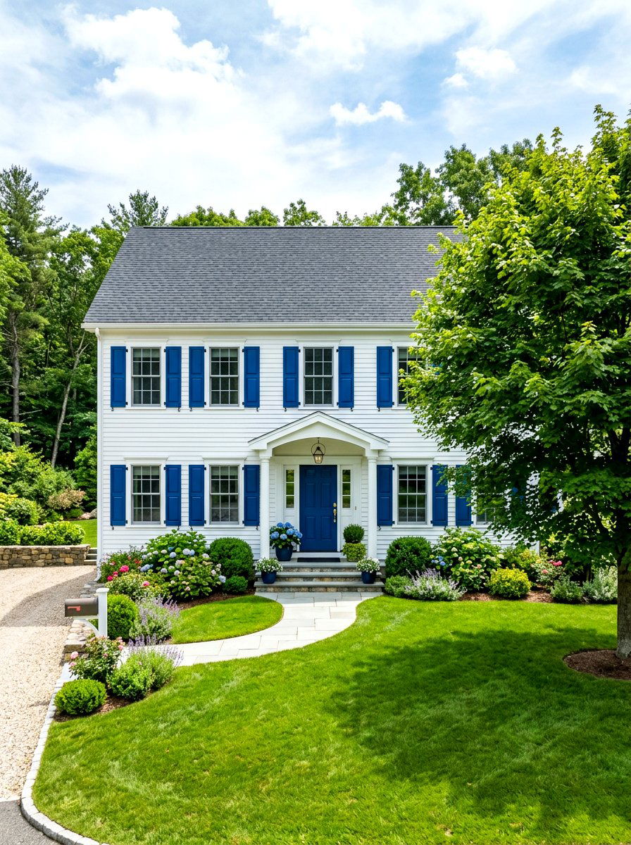Royal Blue Shutters - 30 shutters color ideas