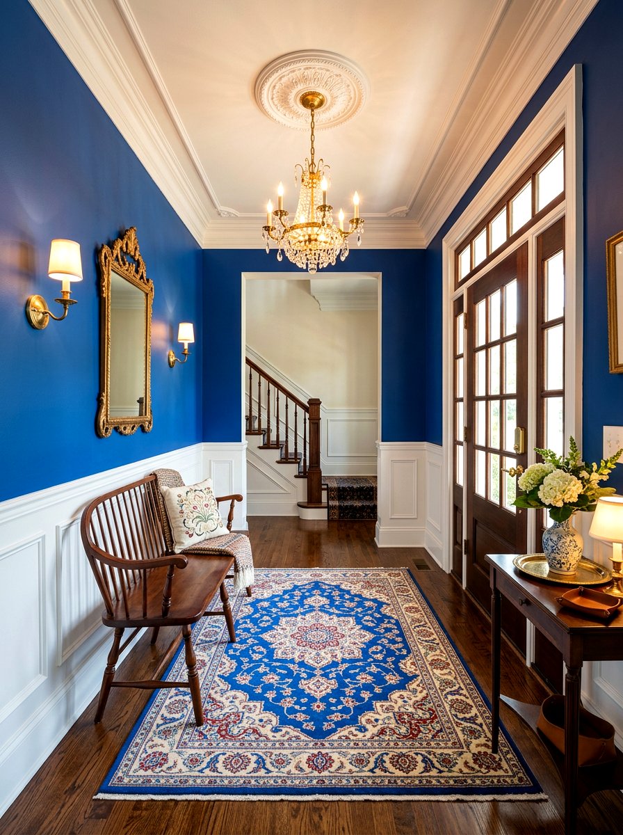 Royal Blue Small Foyer - 30 small room big color ideas