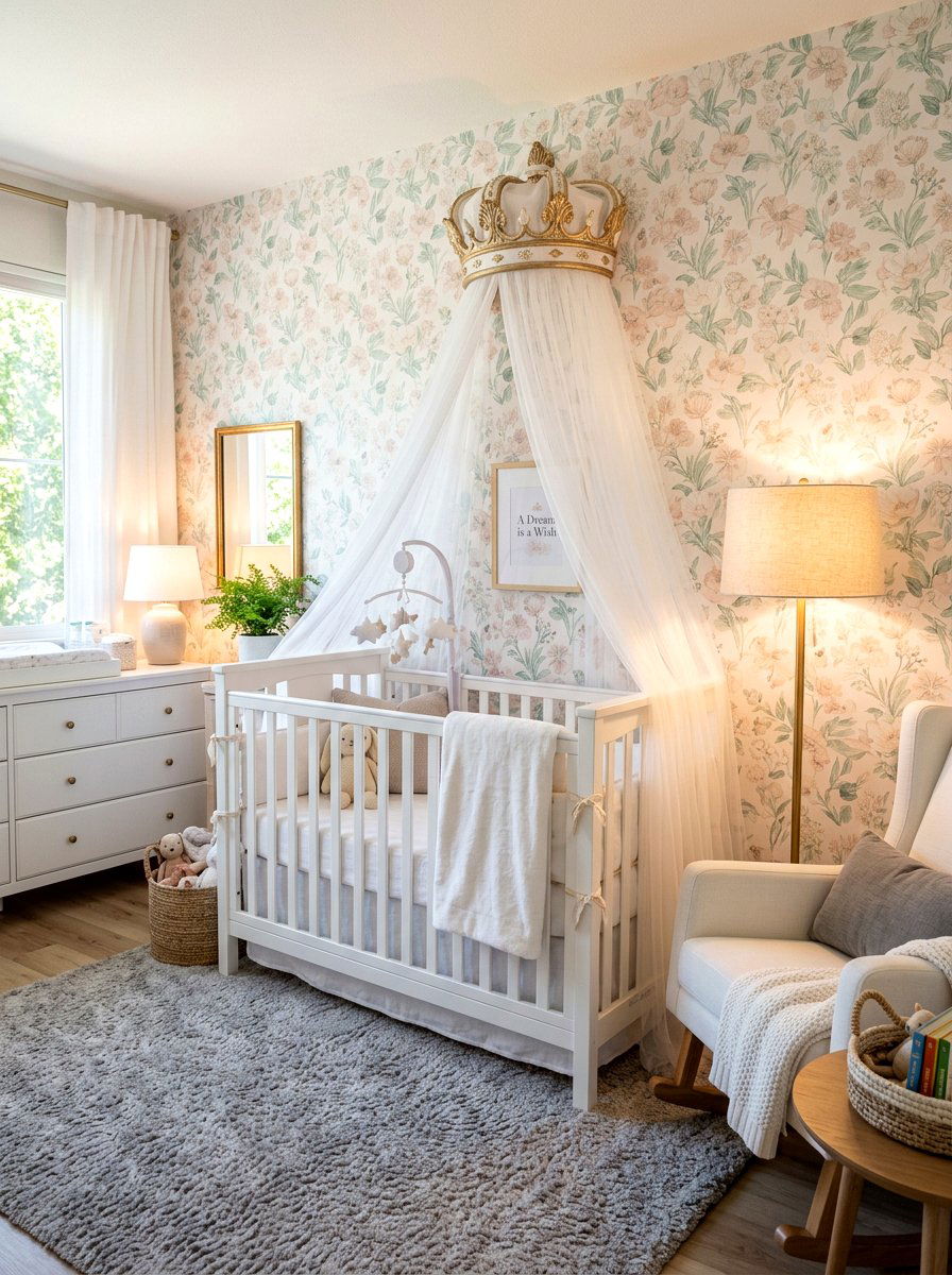 Royal Crown Canopy Nursery - 30 French nursery decor ideas