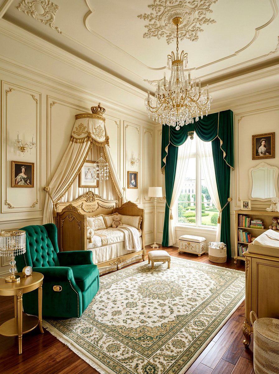 Royal Girl Nursery - 30 girl nursery ideas