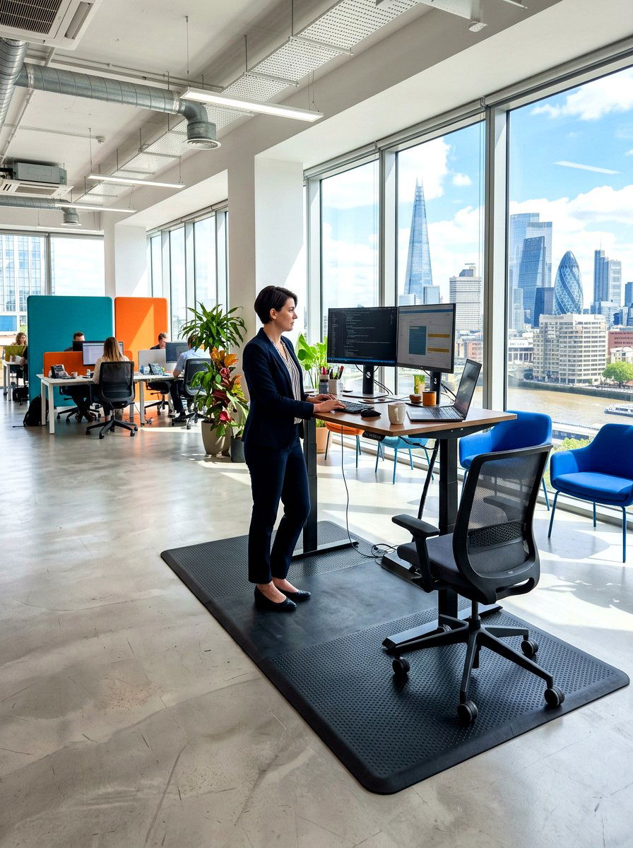 Rubber Floor Mat - 30 sound dampening office ideas