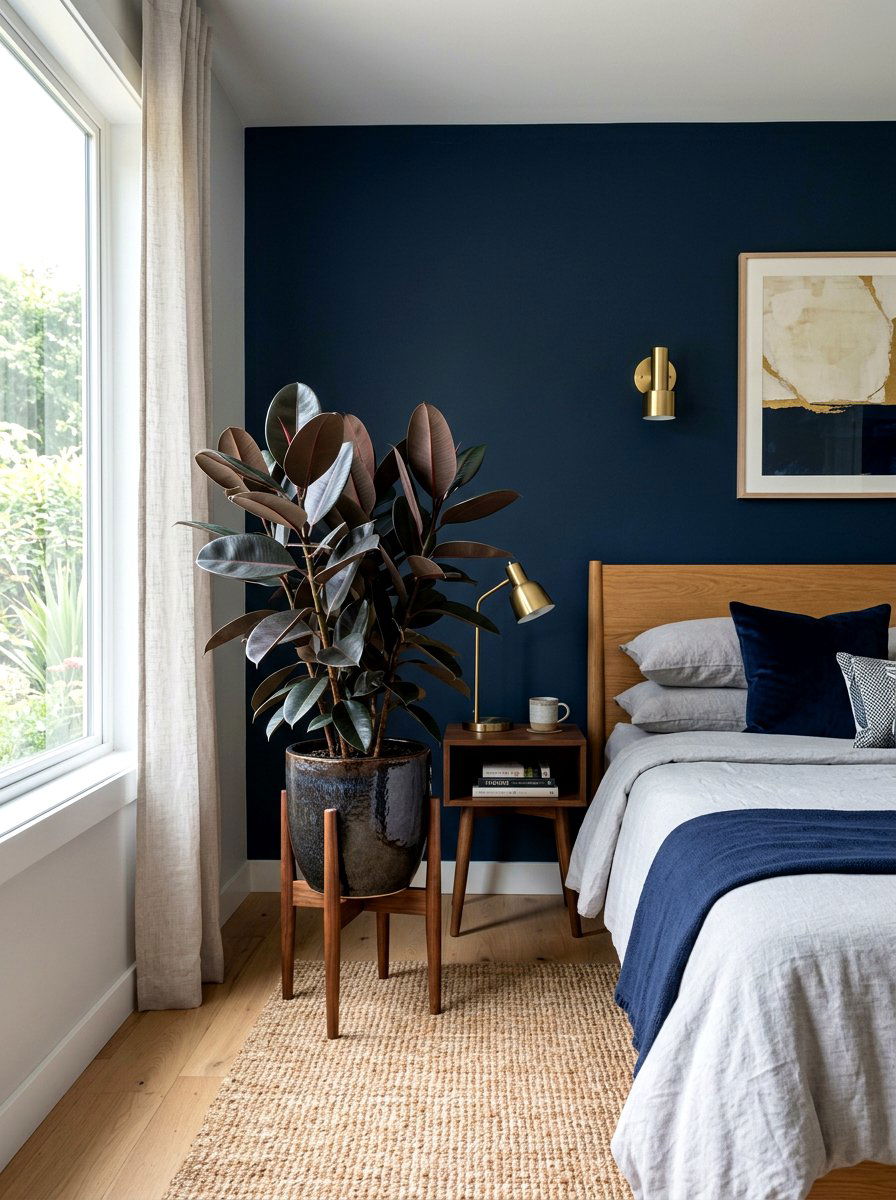 Rubber Tree Bedroom Plant Corner - 30 bedroom plant corner ideas