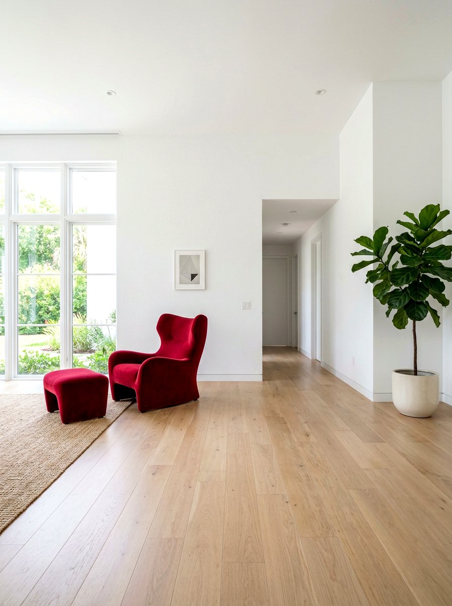 Ruby red minimalist living room - 30 ruby red living room ideas