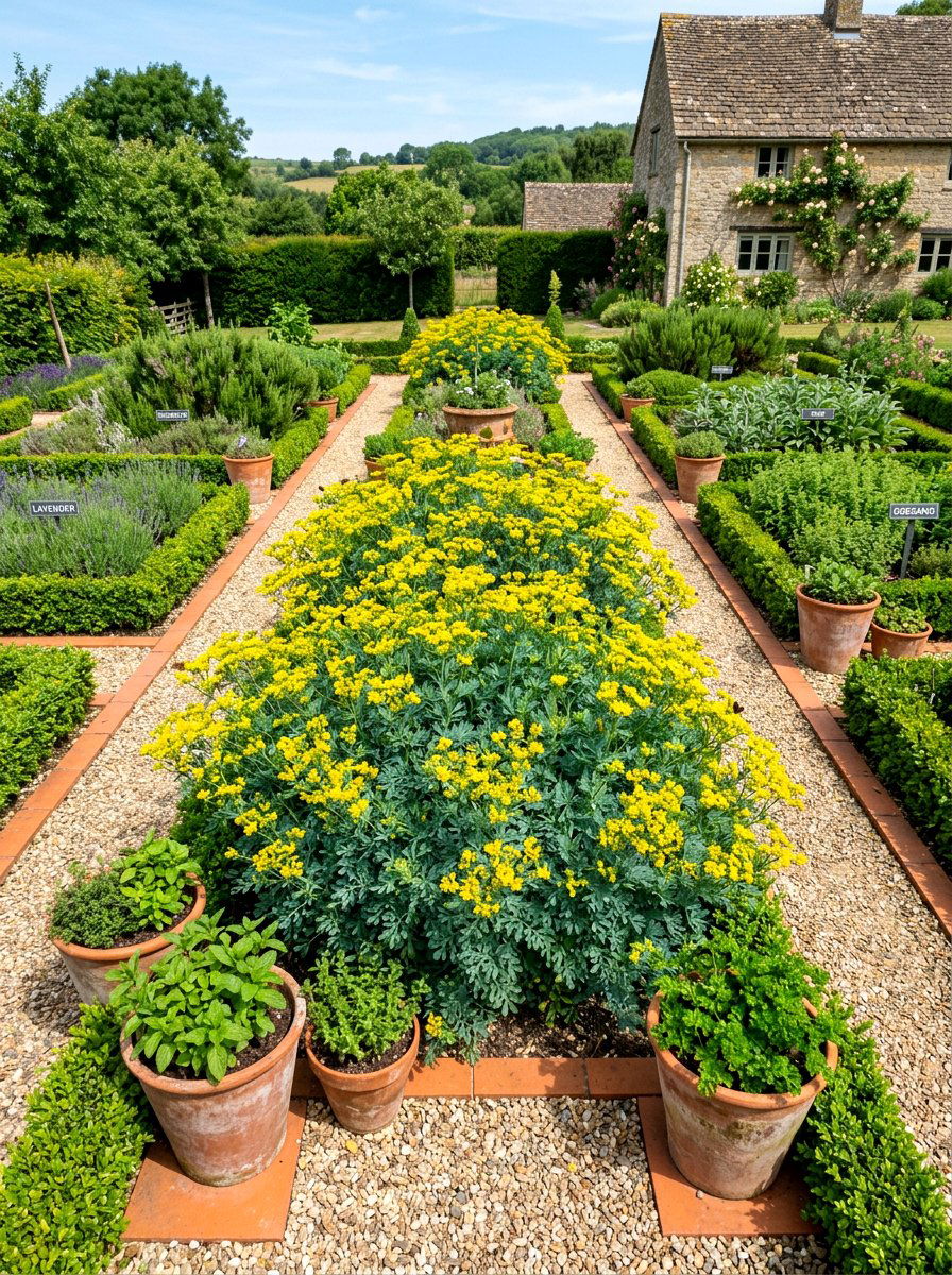 Rue Butterfly Herb Patch - 30 butterfly host plant garden ideas