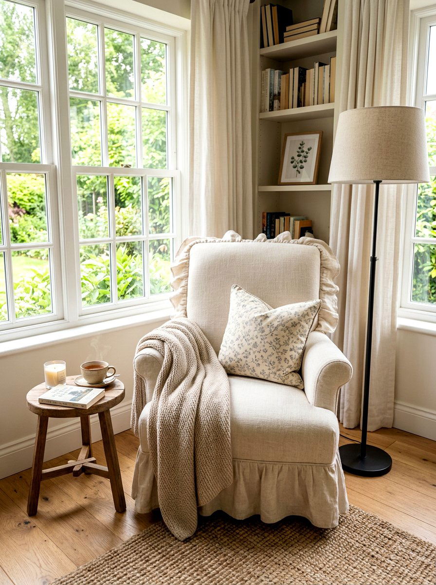 Ruffle Accent Chair - 30 ruffle decor ideas