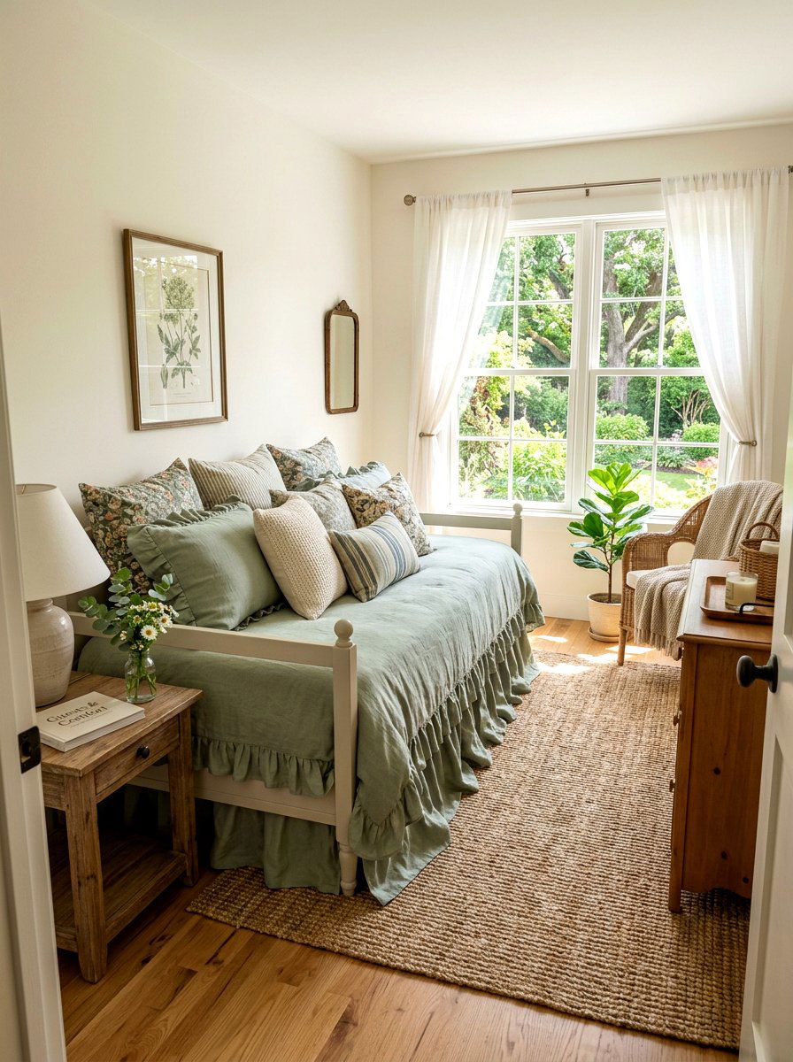 Ruffle Daybed Cover - 30 ruffle decor ideas