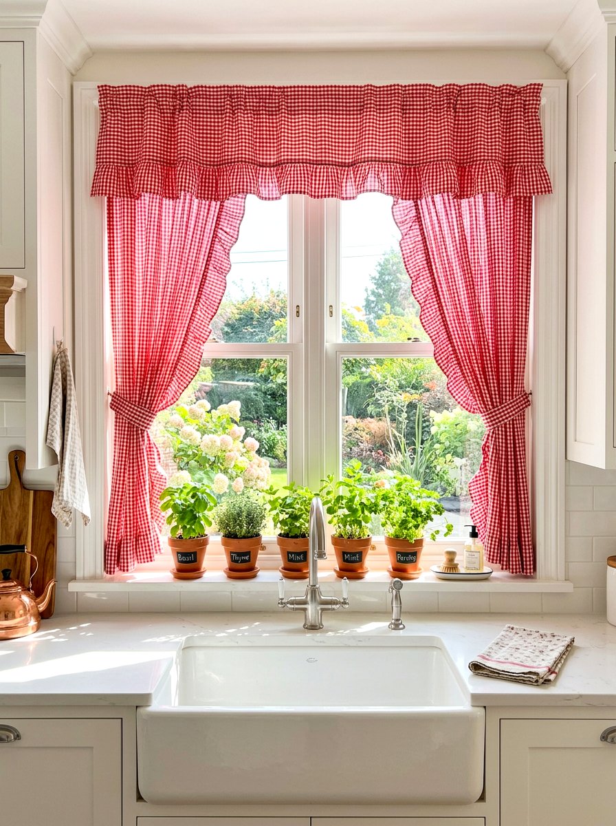 Ruffle Kitchen Curtains - 30 ruffle decor ideas