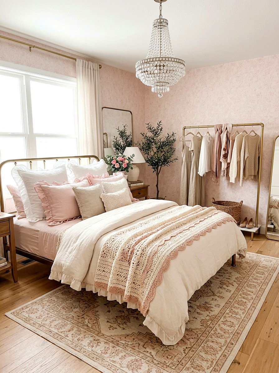 Ruffle Pillow Case - 30 coquette room decor ideas