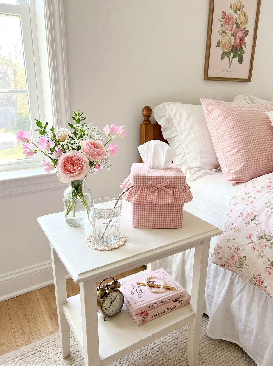 Ruffle Tissue Cover - 30 ruffle decor ideas