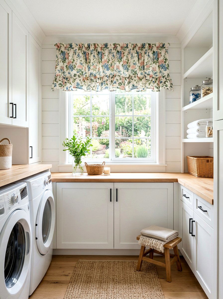 Ruffle Window Valance - 30 ruffle decor ideas