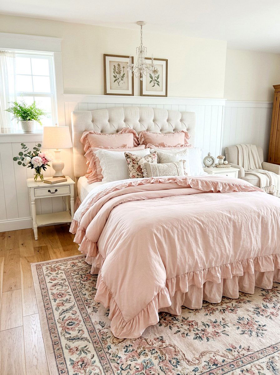Ruffle duvet covers - 30 designer duvet styling ideas