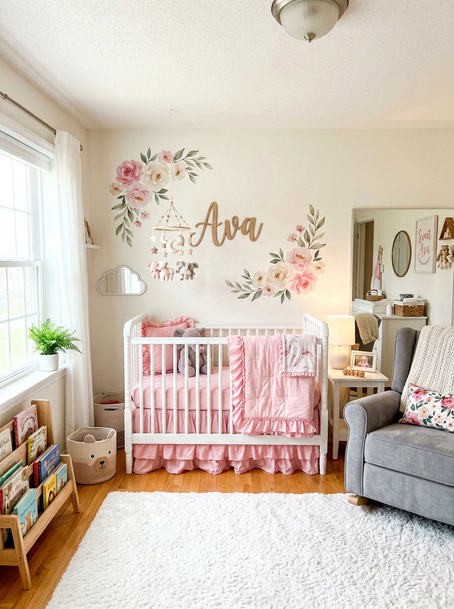 Ruffled Nursery Bedding - 30 ruffled bedding bedroom ideas