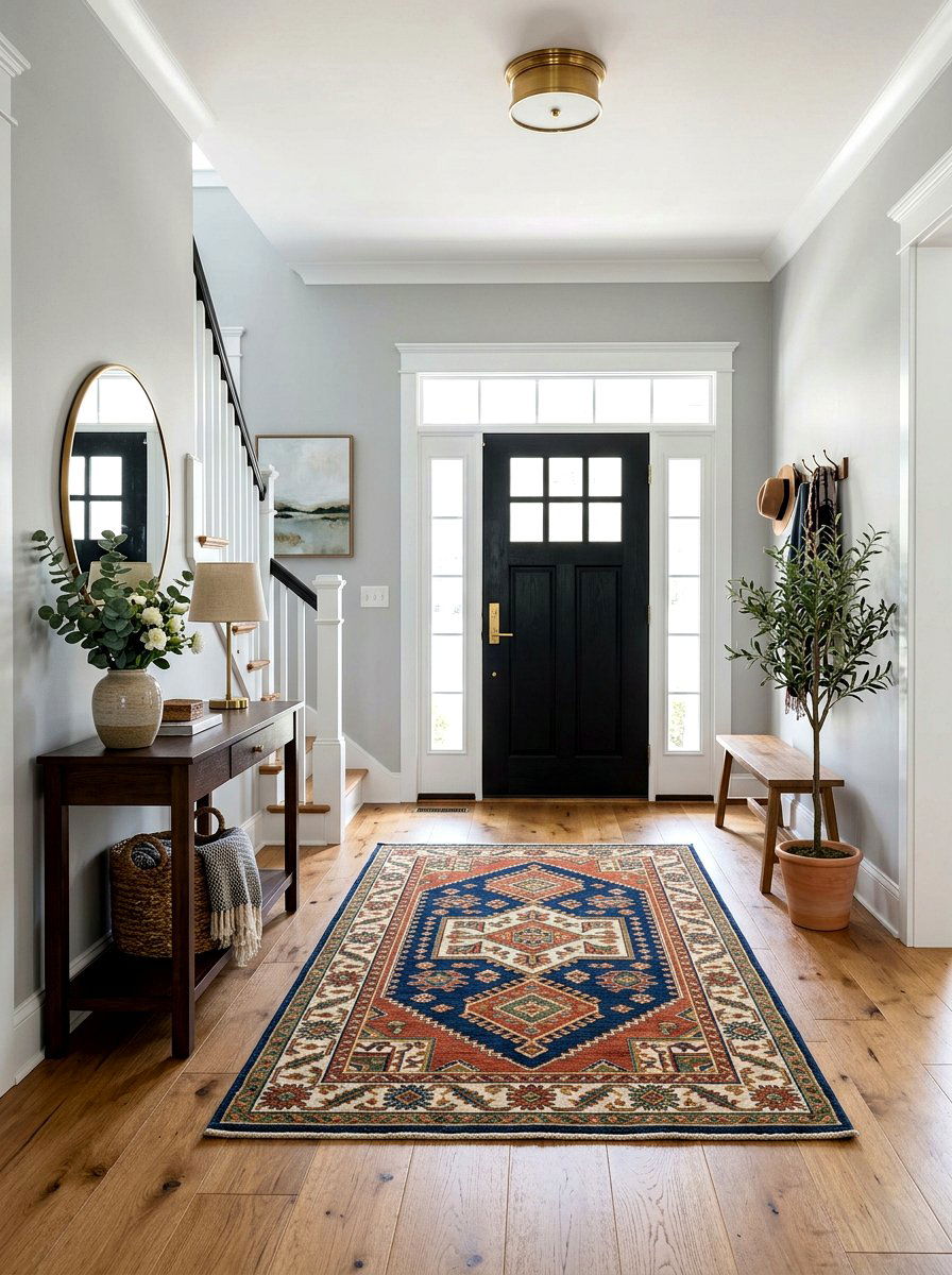 Rug For Front Entryway - 30 area rug placement ideas