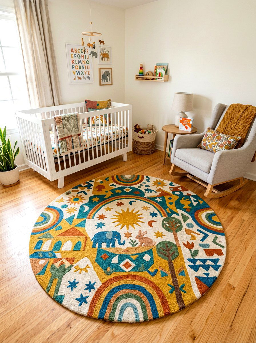 Rug For Small Nursery - 30 small nursery layout ideas