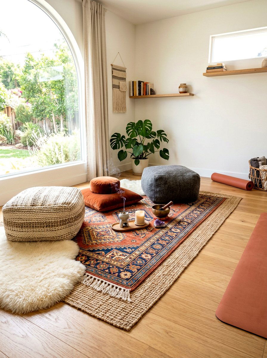 Rug Meditation Nook - 30 meditation nook ideas