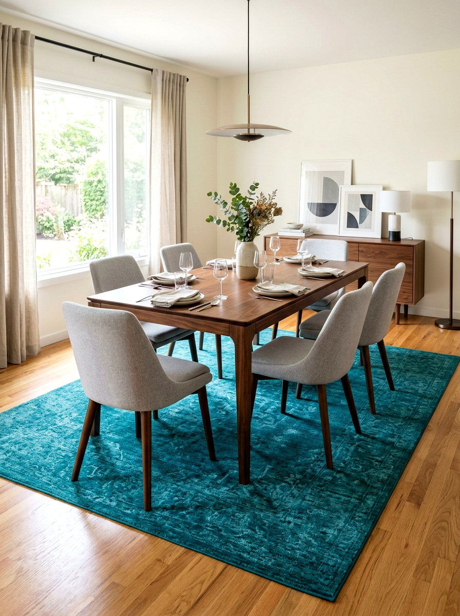 Rug Placement For 6 Chair Dining Table - 30 dining room rug placement ideas