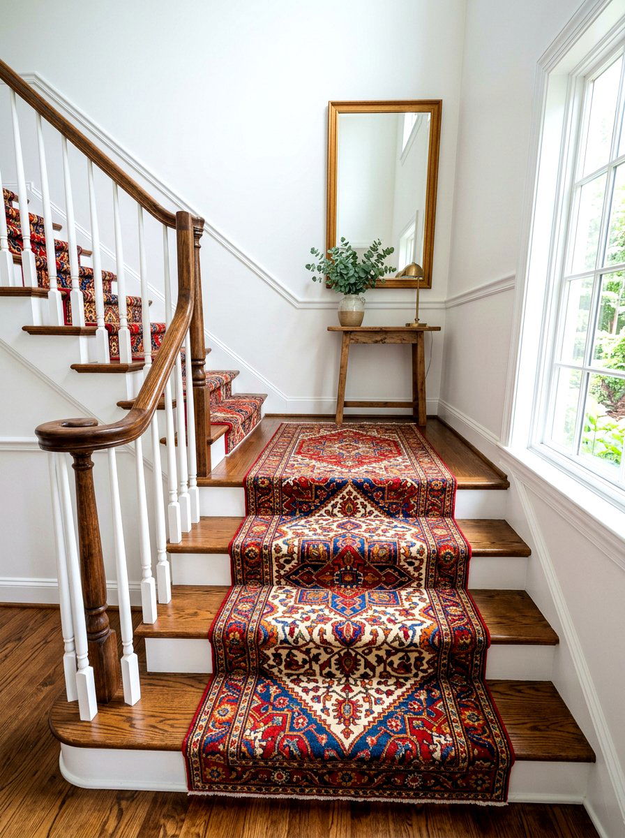 Rug Runner Stair Landing - 30 stair landing ideas