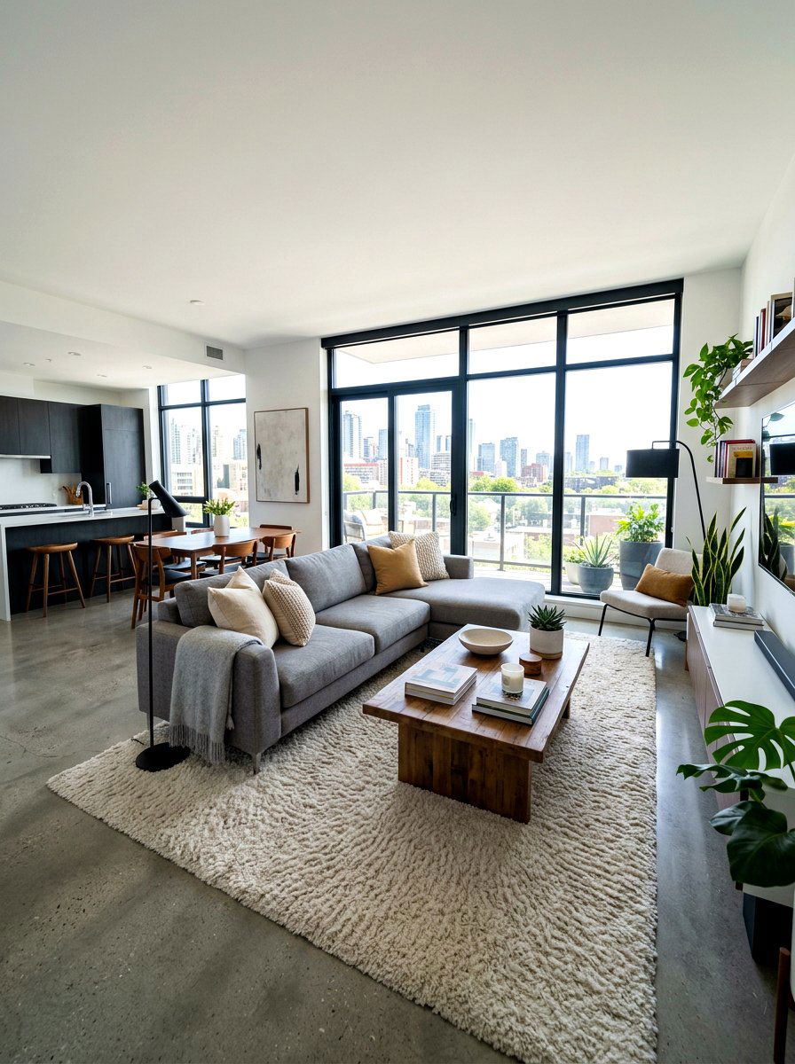 Rugs For Zoning - 30 open plan with cozy zones ideas