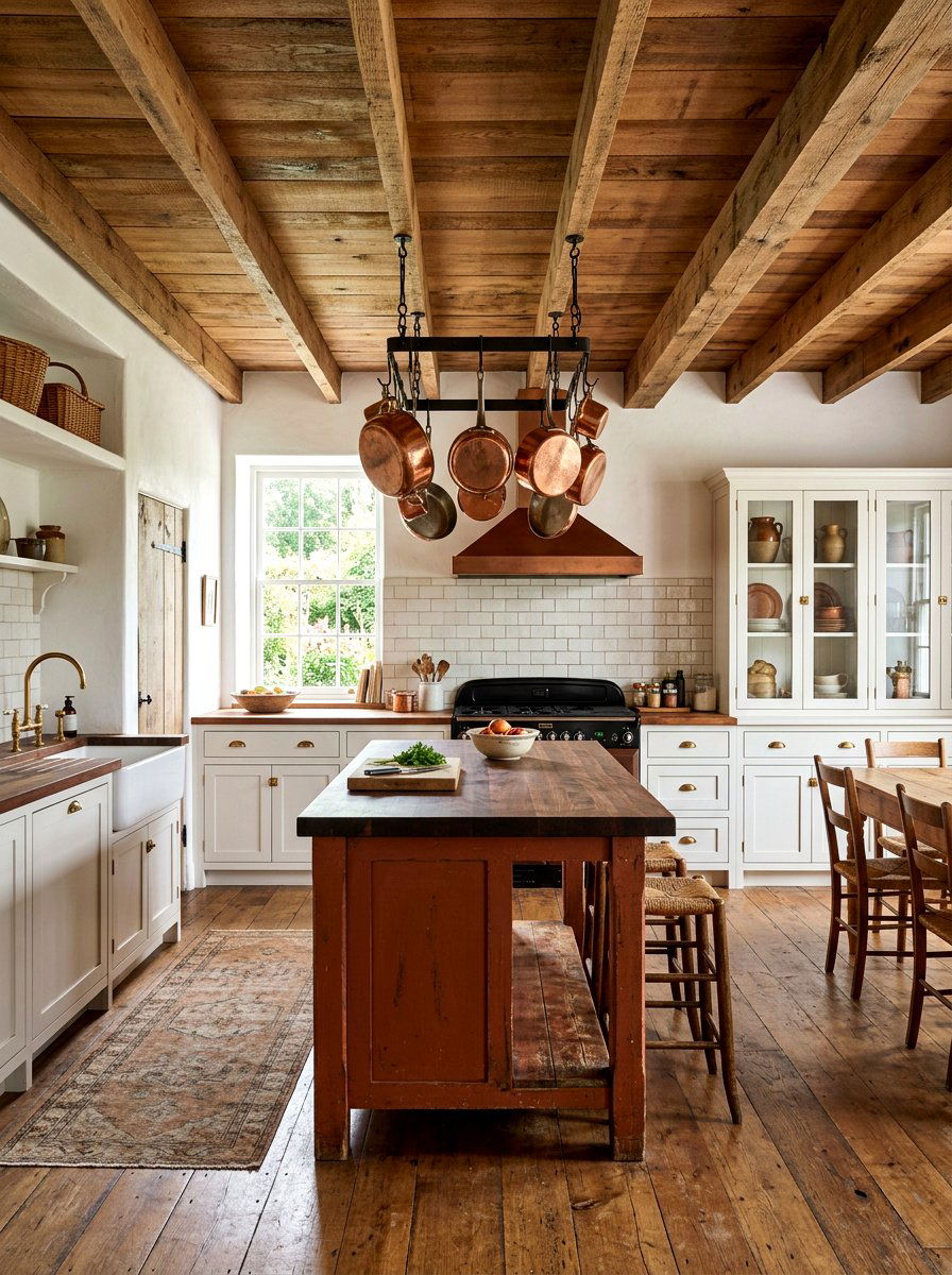 Rust Farmhouse Kitchen - 30 rust color decor ideas