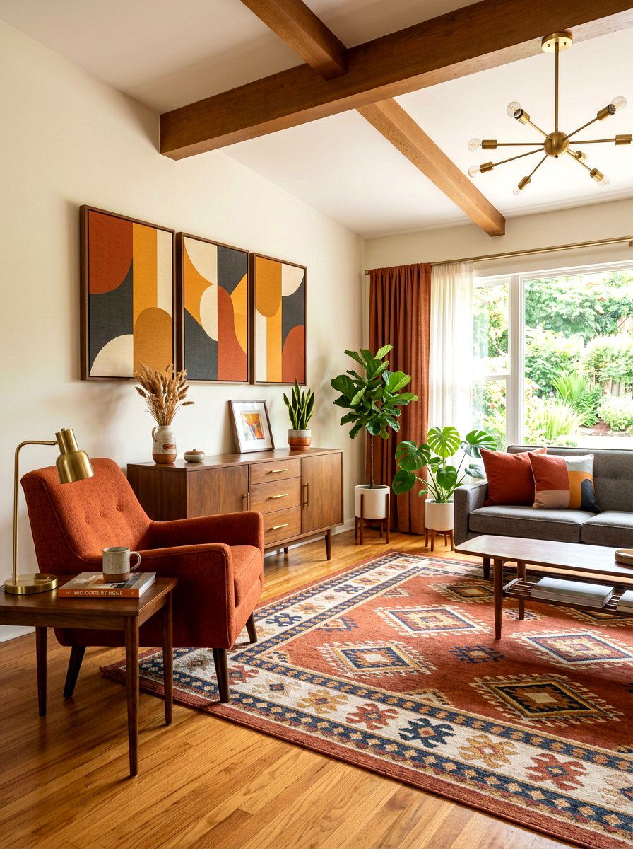 Rust Mid Century Modern - 30 rust color decor ideas