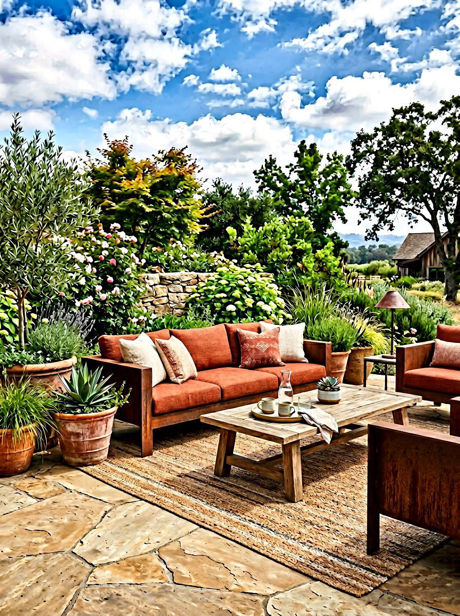 Rust Outdoor Patio Furniture - 30 rust color decor ideas