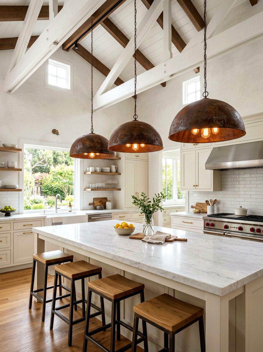 Rust Pendant Lighting - 30 rust color decor ideas