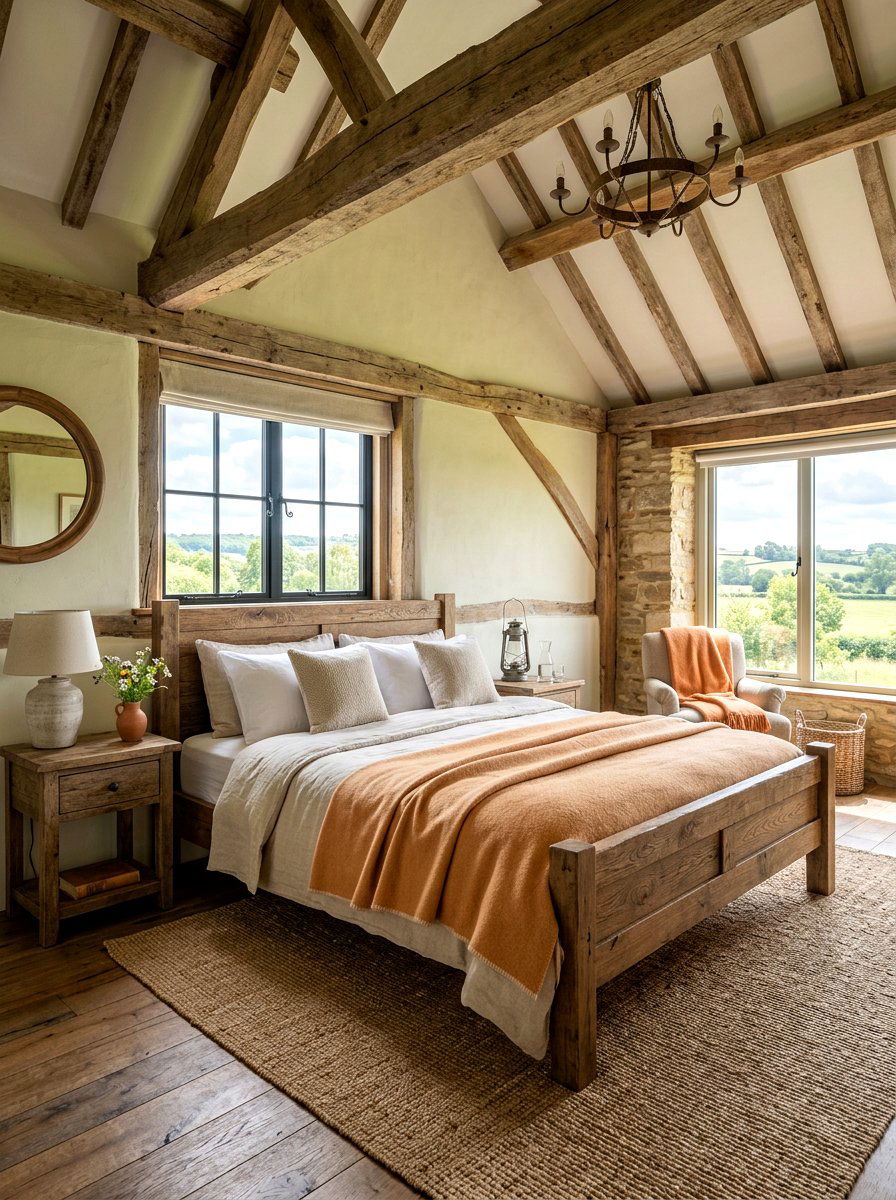 Rustic Apricot Bedroom - 30 apricot bedroom ideas