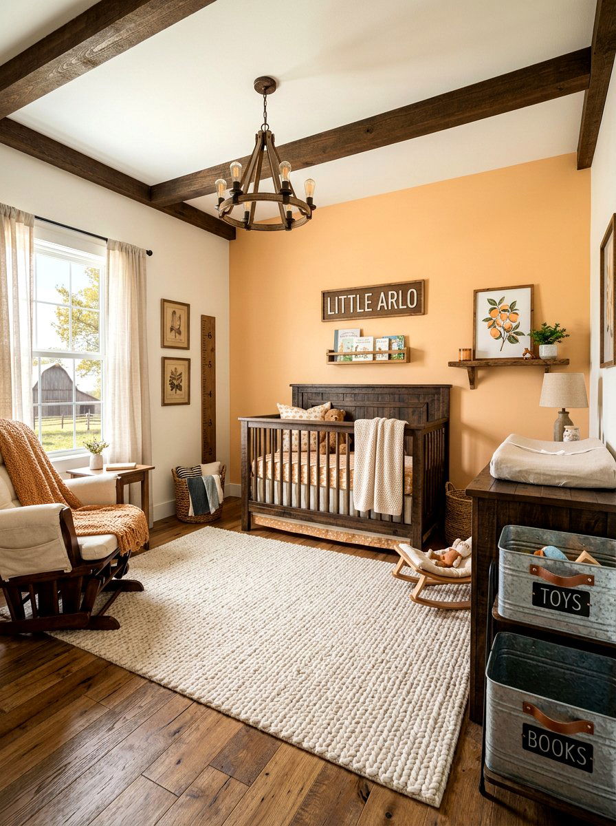 Rustic Apricot Nursery - 30 apricot nursery ideas