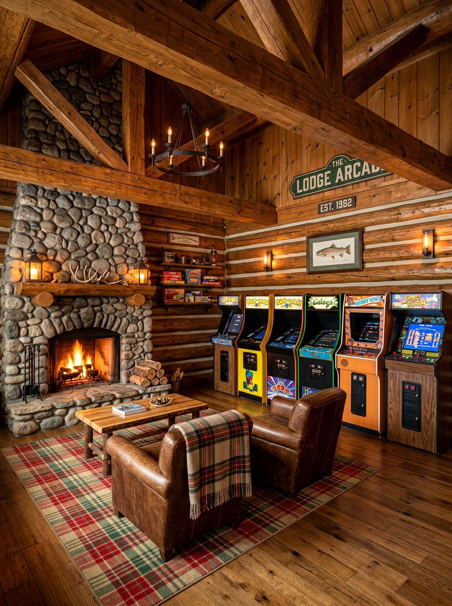 Rustic Arcade Room - 30 arcade room ideas