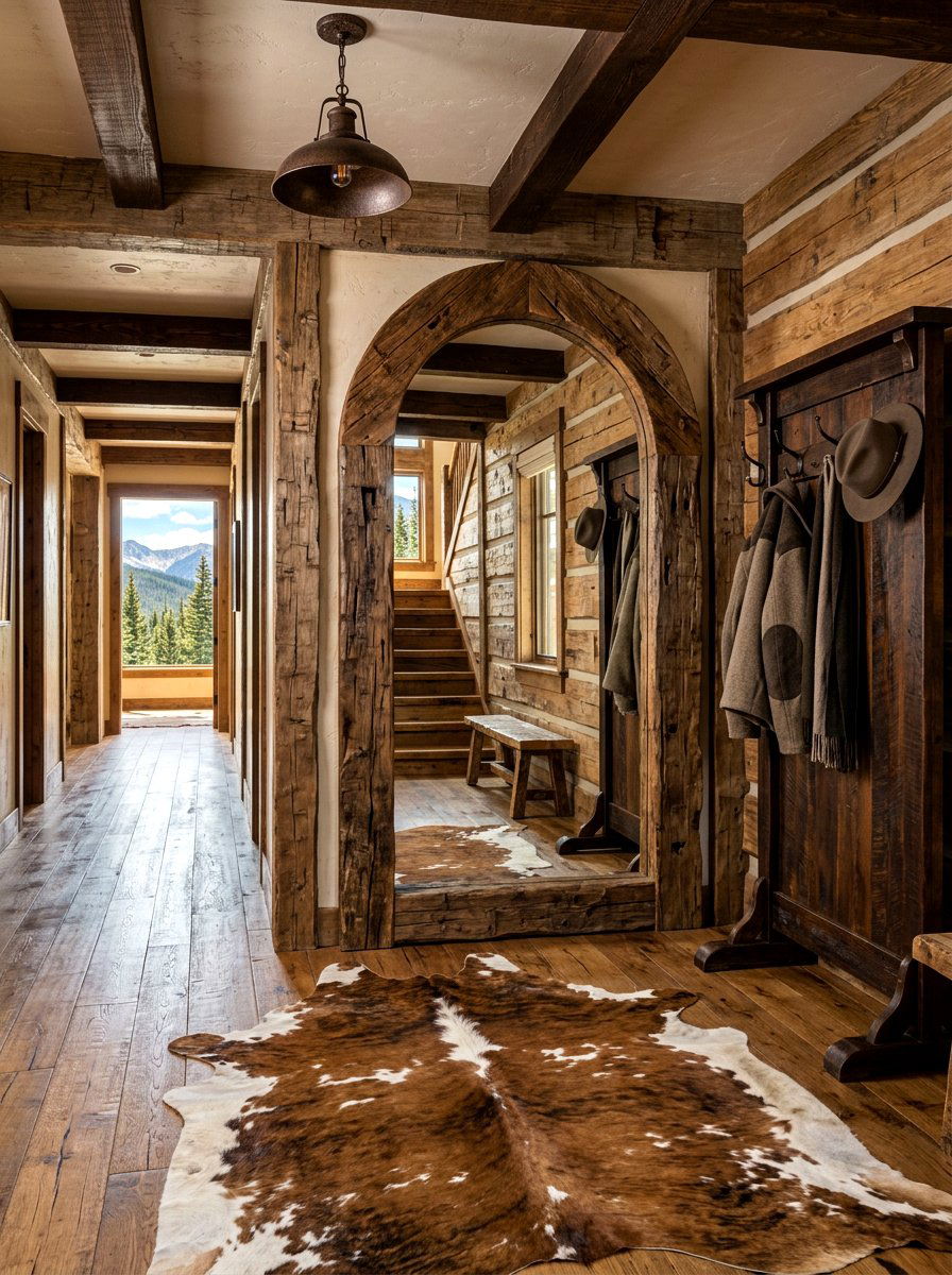 Rustic Arched Mirror Hallway - 30 arched mirror hallway ideas