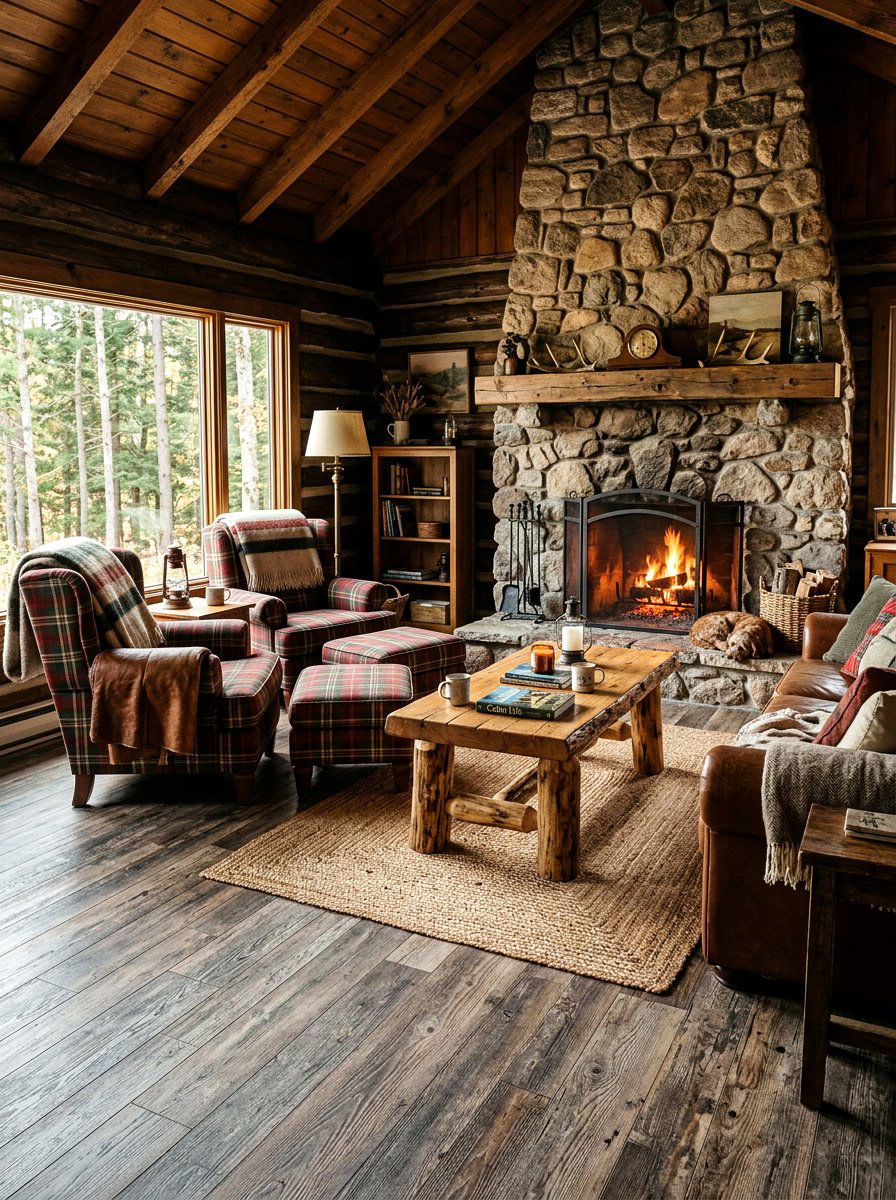 Rustic Barnwood Vinyl Plank - 30 peel and stick floor ideas