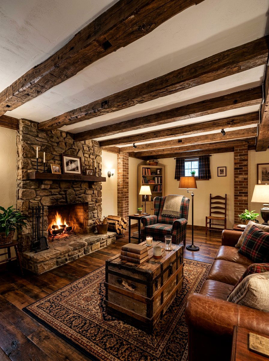 Rustic Basement Ceiling Beams - 30 basement family room ideas