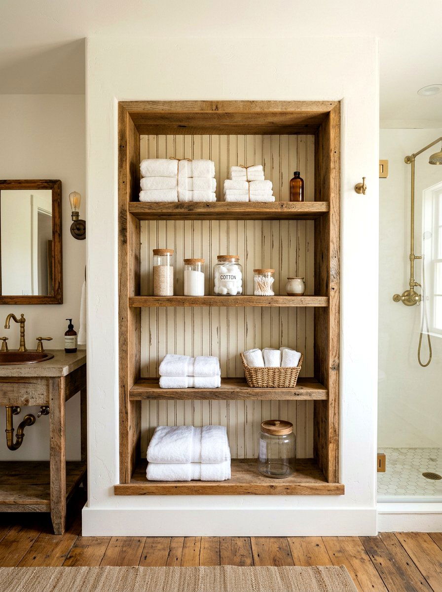 Rustic Bathroom Beadboard Accents - 30 beadboard bathroom ideas